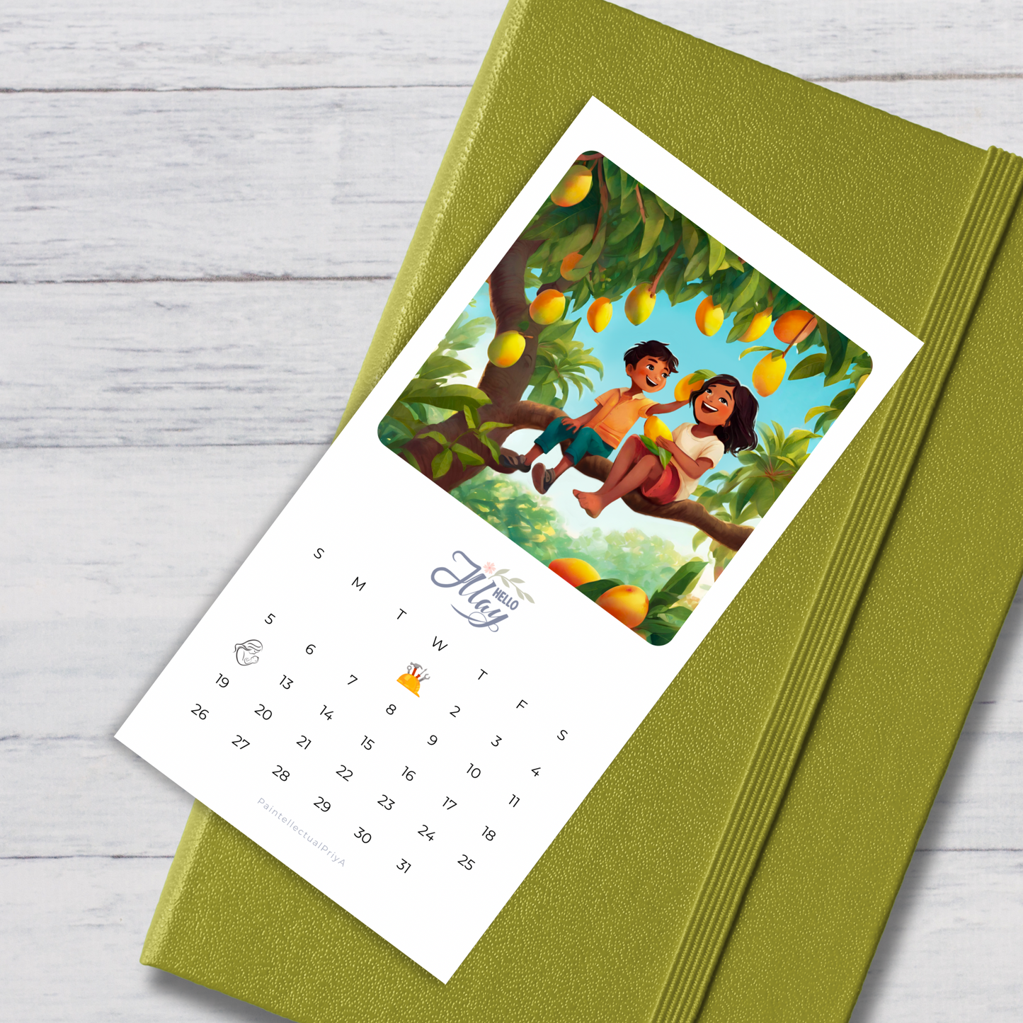 Bookmark Calendar 2024: Innocent Echoes