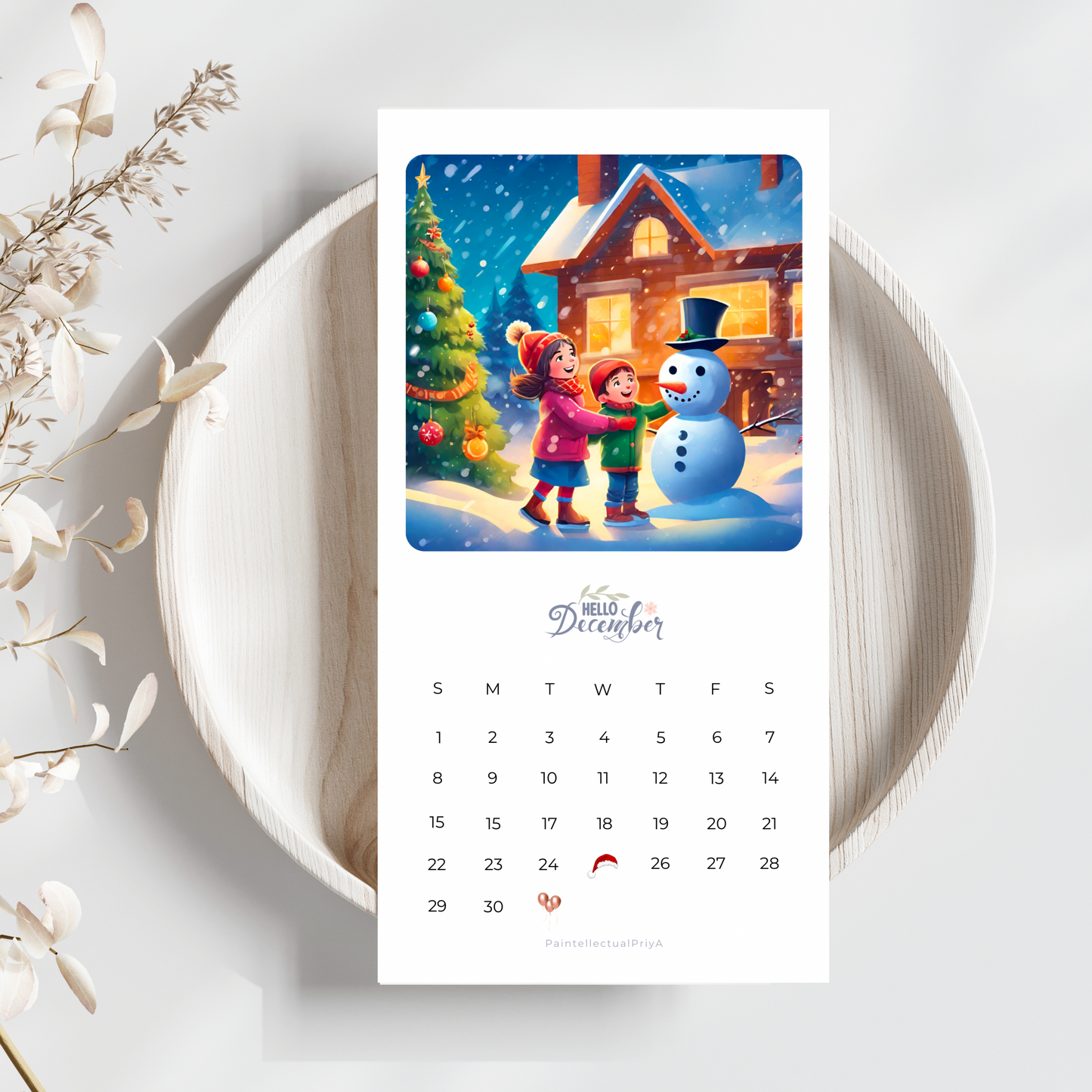 Bookmark Calendar 2024: Innocent Echoes
