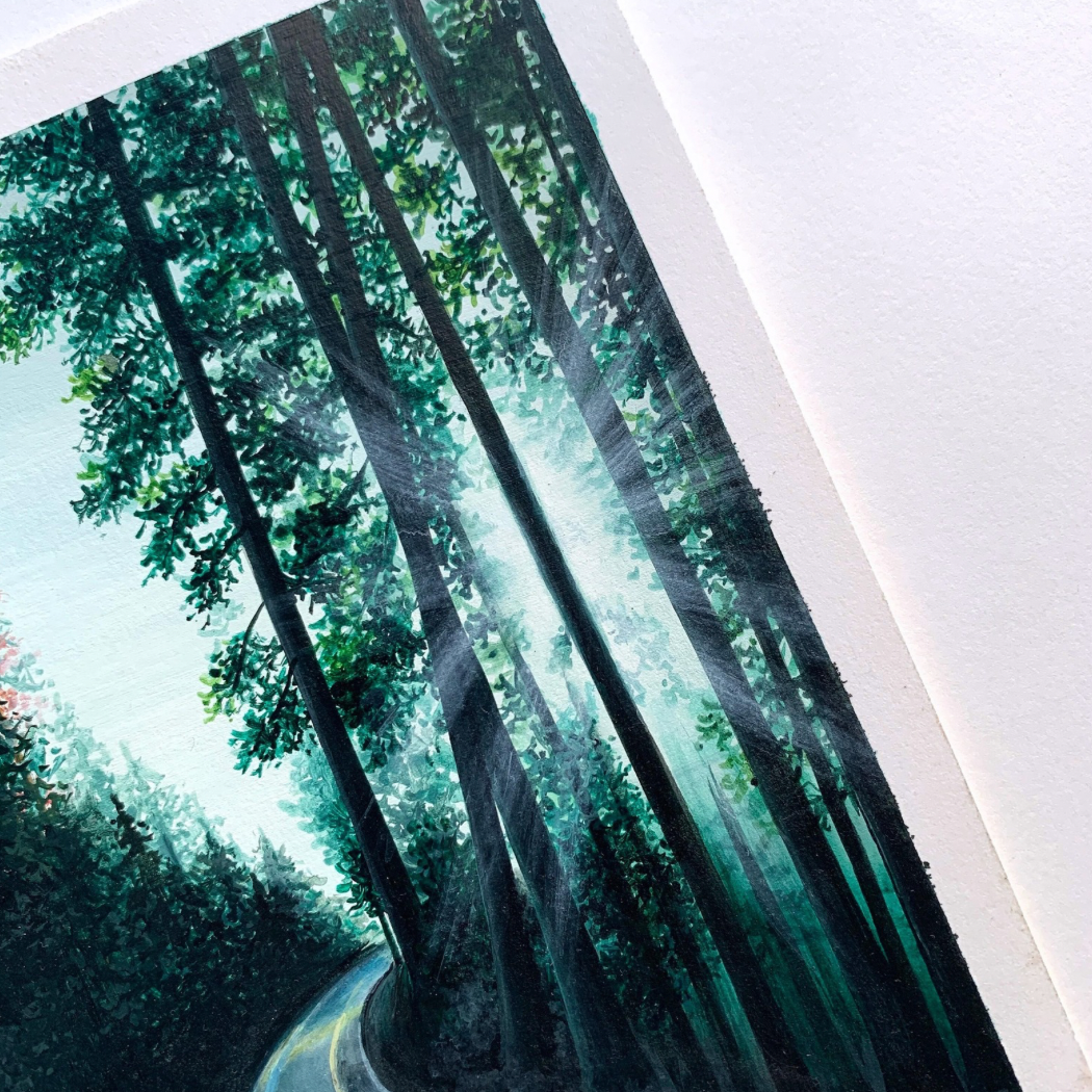 Forest Journey: Gouache Painting Prints