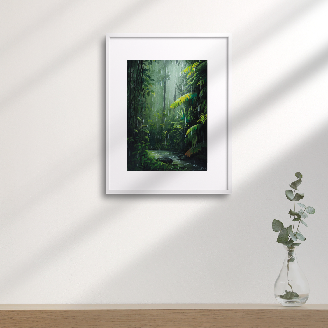 Lush Rainforest: Gouache Painting Prints