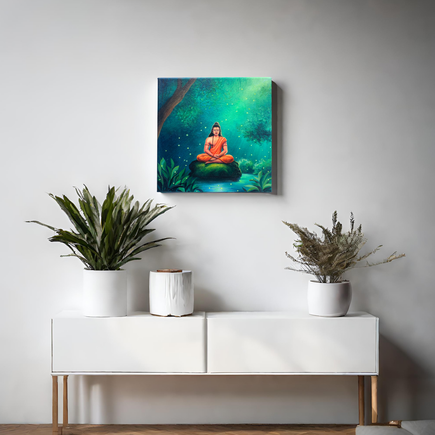 Original Acrylic Painting of Lord Ram | Handcrafted Home Decor